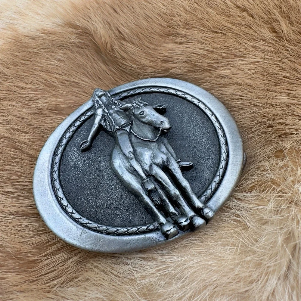 VTG Appeal To The Great Spirit Belt Buckle M&M Limited USA 1982 Native American